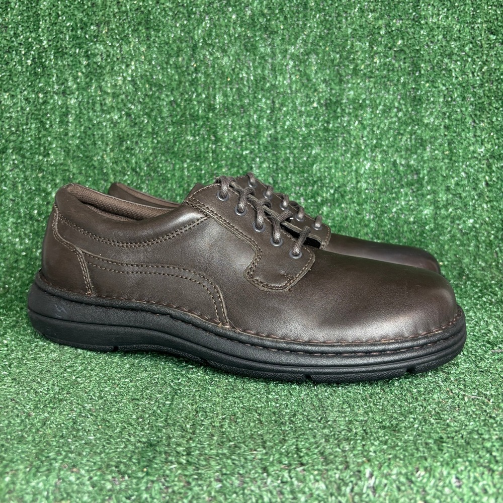 New Rockport Rocs Apm40054m Leather Lace Up Comfort Casual Oxford Brown Mens 11
